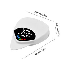 2 In 1 Guitar Picks Tuner Folk Guitar Ukulele Chromatic Tuner Backlight Display