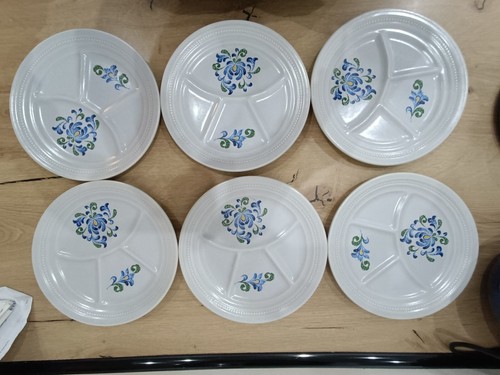 Assiettes fondue bleue - bleue,