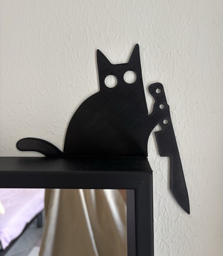 Wall art chat - , noir