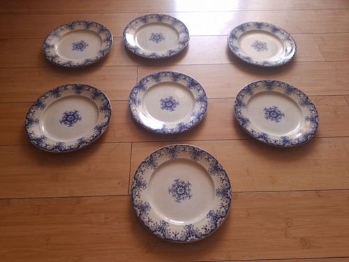 Assiettes plates terre de - terre,