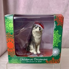 Sandicast Siberian Husky Christmas Ornament in Original Box