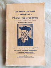 Livre : Les vraies Centuries (Prophéties) de Michel Nostradamus 1940 - 2eme GM