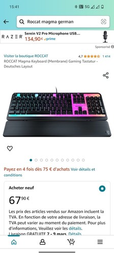 Roccat magma clavier - clavier, jeu