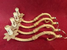 Bronze Spare Parts Set of 4 Antique Chandelier Arms