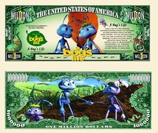1001 PATTES BILLET MILLION DOLLAR US ! A Bug's Life Collection WALT DISNEY PIXAR