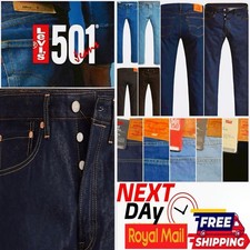 Levis 501 Mens Original Regular Straight Fit Leg Denim Jeans New