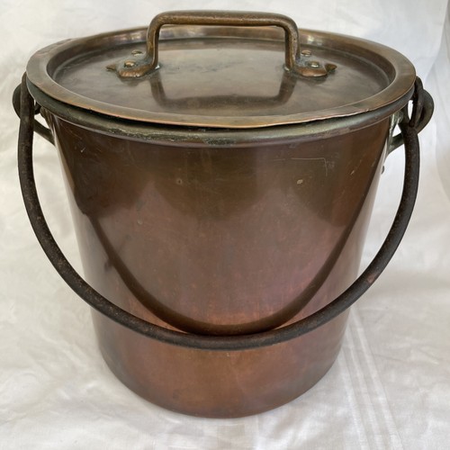 Ancien chaudron pot cuivre - chaudron/pot,,