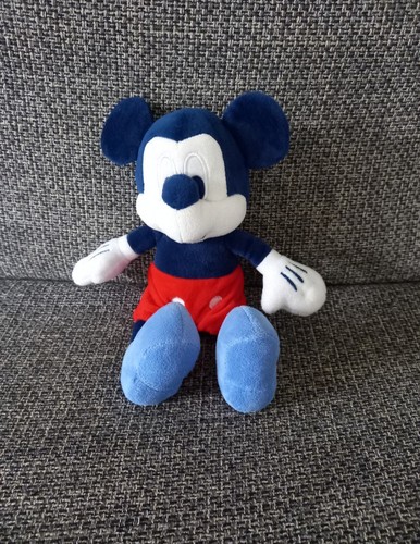 Peluche mickey nicotoy bleu - peluche,