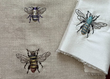 TEXTILE - BRODERIE - 3 MOTIFS