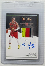 2018-19 Noir Trae Young Rookie Patch Auto Autograph RC #50/99 Atlanta Hawks