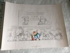 Sérigraphie Astérix et Obélix contre César Uderzo