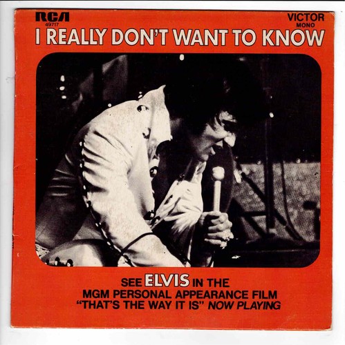 Elvis presley i really - i,