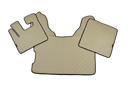 Beige cuir écologique tapis - beige,