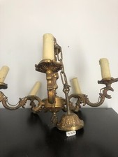 lustre en bronze vintage