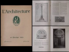 L'ARCHITECTURE n°3 1923