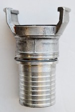 Demi-raccord symétrique à verrou en aluminium avec douille annelée