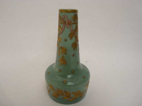 Vase pâte verre émaillée - vase,