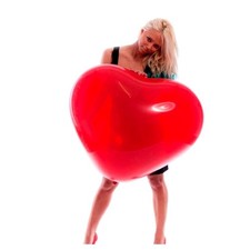 Ballon géant latex coeur