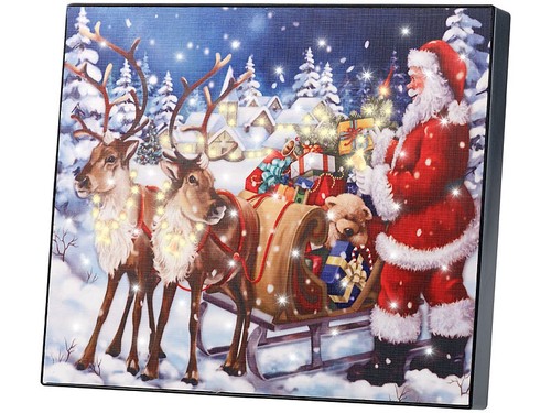Tableau lumineux père - tableau, noël