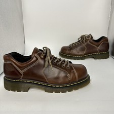 Y2K Dr Martens-Chunky Leather Shoes Men’s Size 12 US Brown 8A42