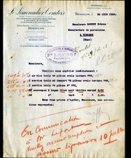 BESANCON (25) SUPPLIES / GLASSWARE "LE LIMONADIER COMTOIS" in 1928