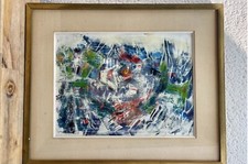 Tableau Abstrait Clown Paysage