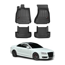 OMAC Tapis de sol caoutchouc pour Audi A5 8T3 8F7 Cabrio Coupé 07-17 Premium
