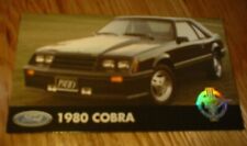 1980 MUSTANG COBRA OFFICIAL FORD PHOTO MAGNET 80 FORD FOXBODY BLACK★★