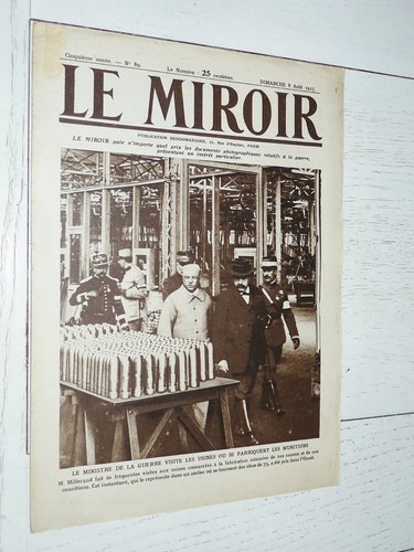 Miroir 1915 guerre 14 18 - miroir, 08/08