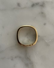 Dinh Van  Vintage 18k Gold square Modernist Ring US 5.5