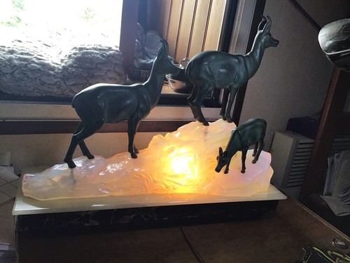 Lampe veilleuse art déco - lampe,