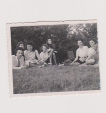 Women's Group July 1943 Good Mood Antique Turntable Film Photo
