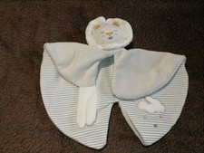 doudou plat lion  dormeur gris