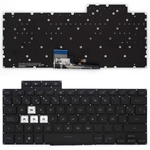 Clavier rétro éclairé pour - clavier,
