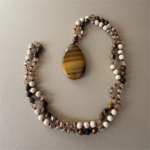 Collier sautoir perles