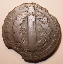 Louis XVI, 2 Sols Français