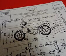 Motorcycle Ducati Pantah DM 600 TL 1982 CARD original homologation ASI FMI MOTOCLUB