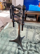 Candleholder stand + 2 modular candle holders NAGEL copper brown 1970