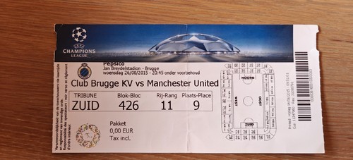 Rare ticket 2015 club brugge - rare,
