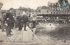 Old postcard 94 JOINVILLE MAURICE VOLJUNG DIVE 15 METERS 7 YEARS AND HALF