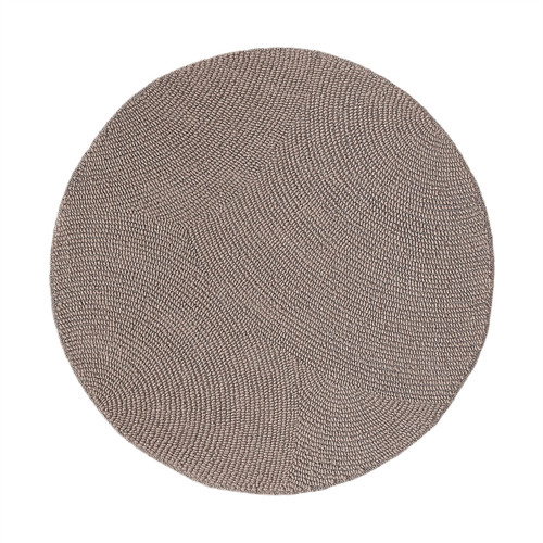 Tapis rond laine - tapis, beige