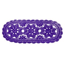 Napperon crochet 22x10" ovale