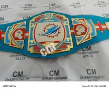 Miami Dolphins NFL Championship Belt American Football Super Bowl Belt 2mm Brass