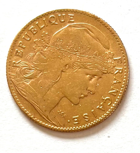 Demi napoleon francs or - francs,