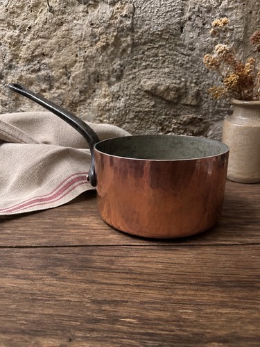 Casserole ancienne cuivre - casserole,