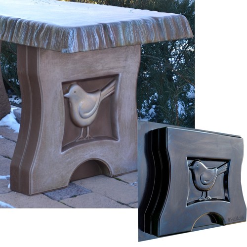 Moule béton pied banc - de,
