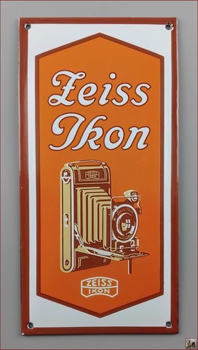 Zeiss ikon plaque emaillée - plaque,