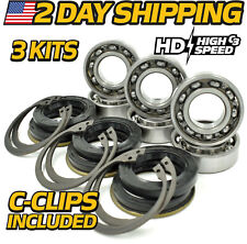 (3 Kits) Kubota Spindle Rebuild w/C3 Upgrade 08101-06205 70722-34120 70725-34162
