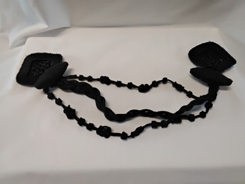 Passementerie ancienne noire - passementerie,