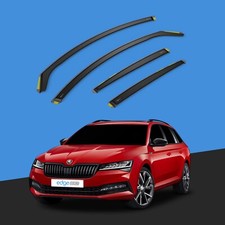 SKODA Superb MK3 2015-2023 5 Door Estate Wind Deflectors 4pc Tinted